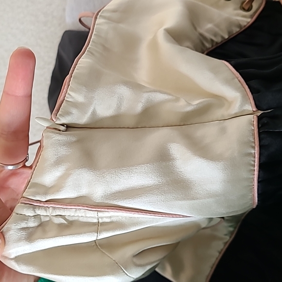 EUC VINTAGE RARE Ingwa Melero 100% corset empire waist Silk mini dress sz L - Picture 14 of 15